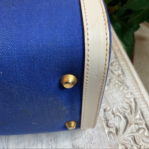 Vintage 1950s Tano Fabric and Leather Box Purse - Picture 14 of 15